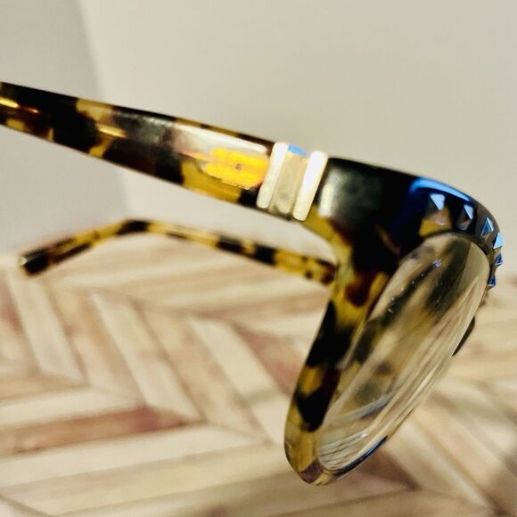 Valentino Rockstud Accents Studded Tortoise Brown Eye-Glass Frames V622S 281 130 main image 9